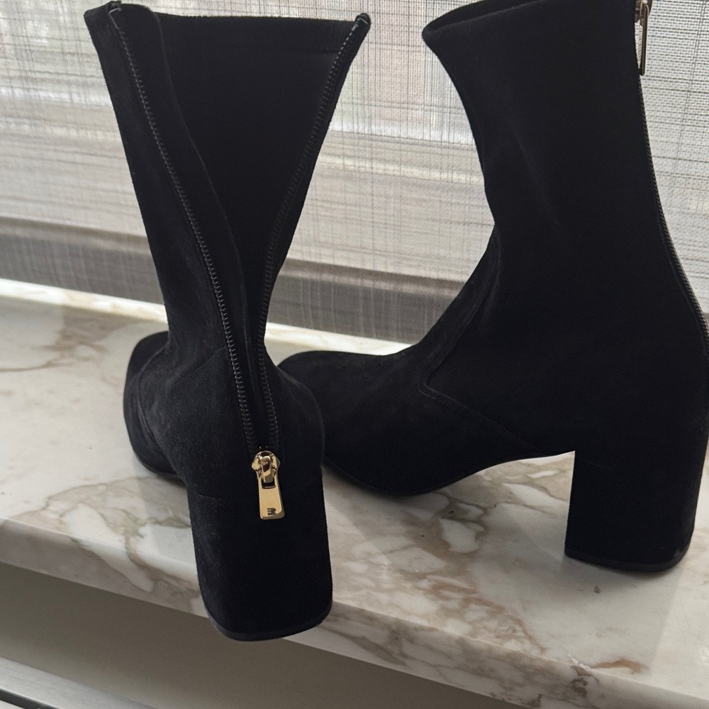 Fratelli Rossetti Black Suede  Heeled Boots